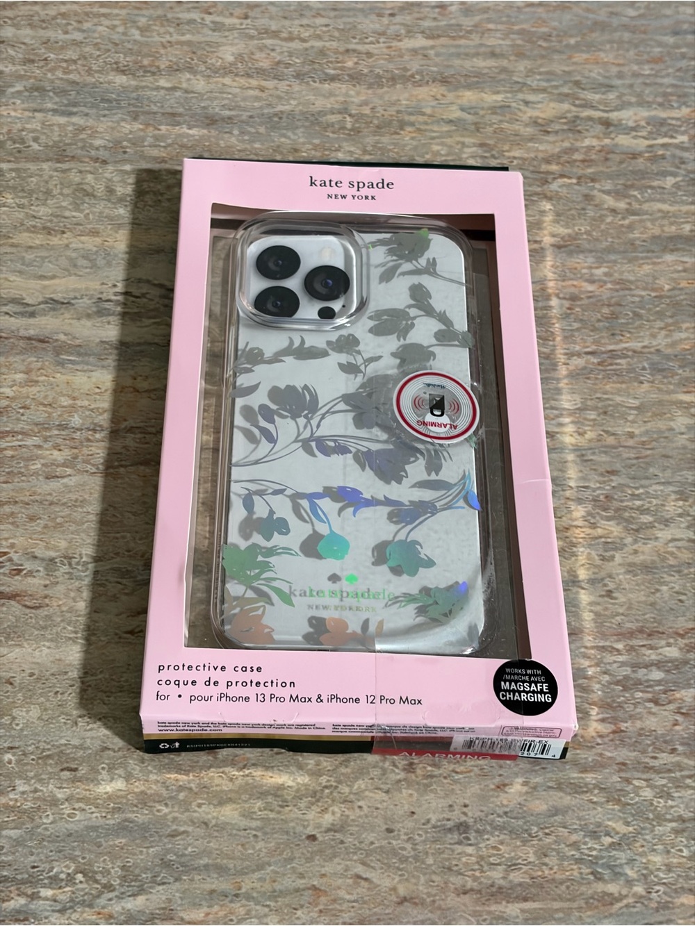 NIB Kate Spade ♠️ Clear Floral Holographic IPhone 13 Pro IPhone Max 12 Pro Max